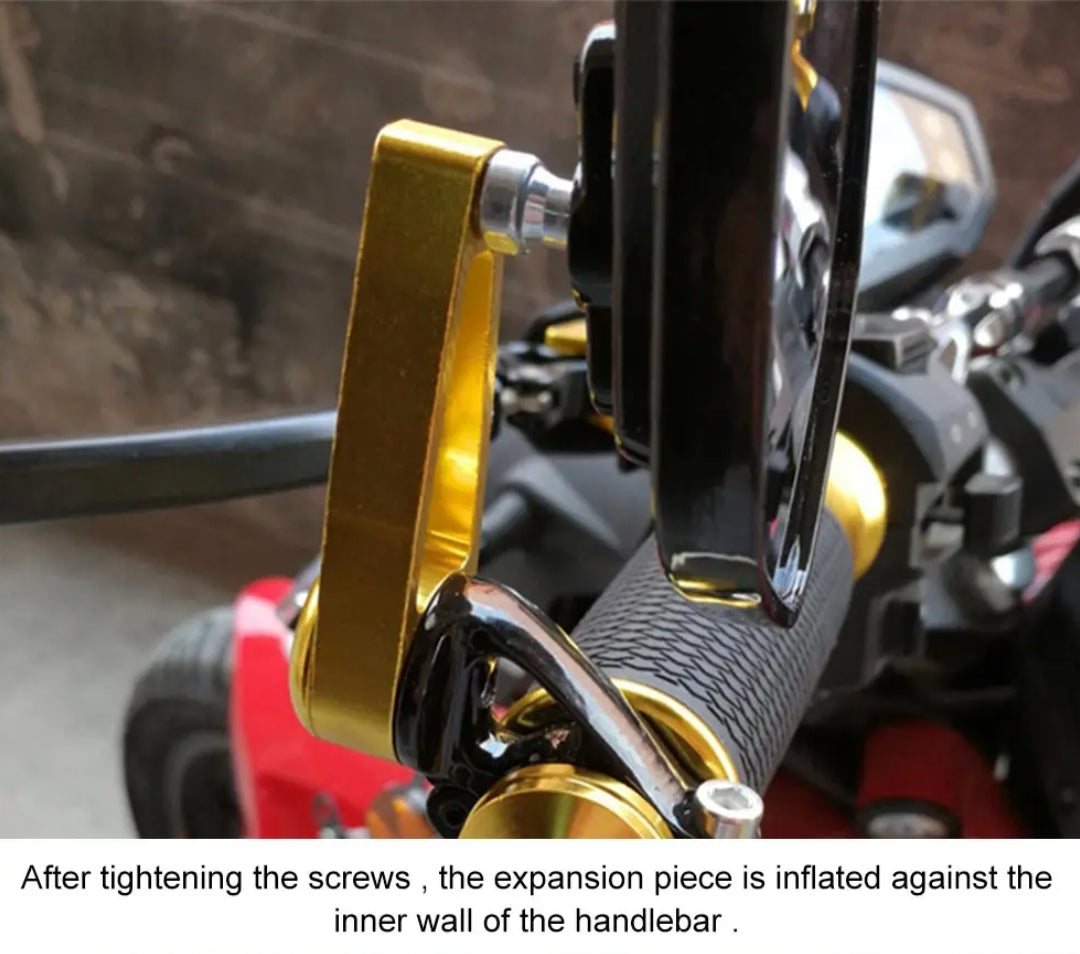 BMW Bar End CNC Motorcycle Mirrors R Nine T R1200GS S1000RR F800R S1000XR R1250GS Adventure F650GS G310R Gold Carbon Look