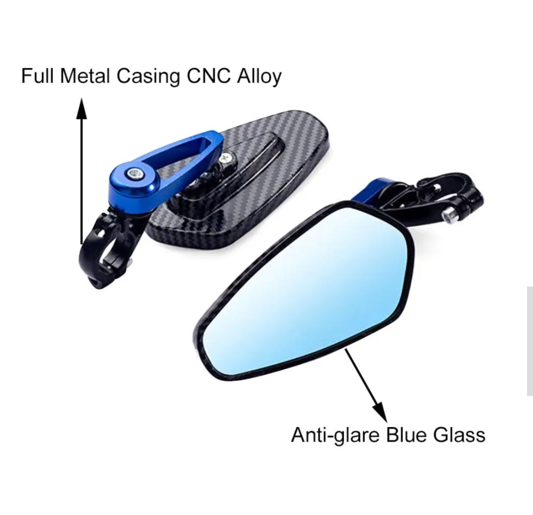 BMW Bar End CNC Motorcycle Mirrors R Nine T R1200GS S1000RR F800R S1000XR R1250GS Adventure F650GS G310R Gold Carbon Look