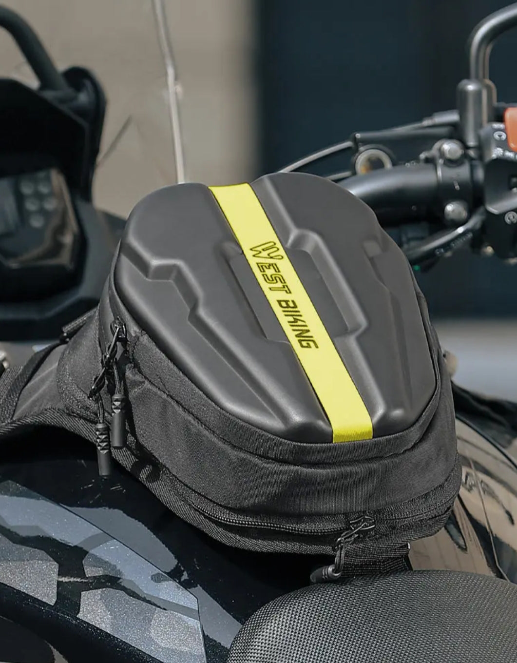 Magnetic Motorcycle Tank Bag For Triumph Starps Waist Bag Leg Bag Black
