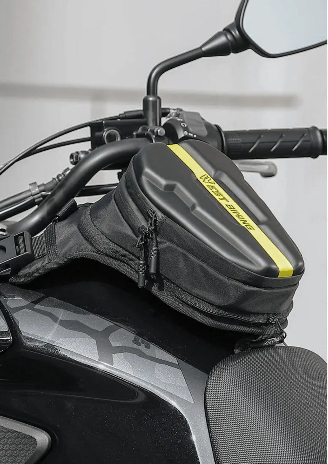 Magnetic Motorcycle Tank Bag For Triumph Starps Waist Bag Leg Bag Black