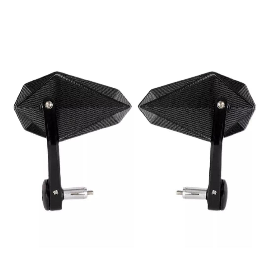 Motorcycle Bar End Side View Mirrors Aluminium Alloy 17-22 mm / 10 Day Delivery
