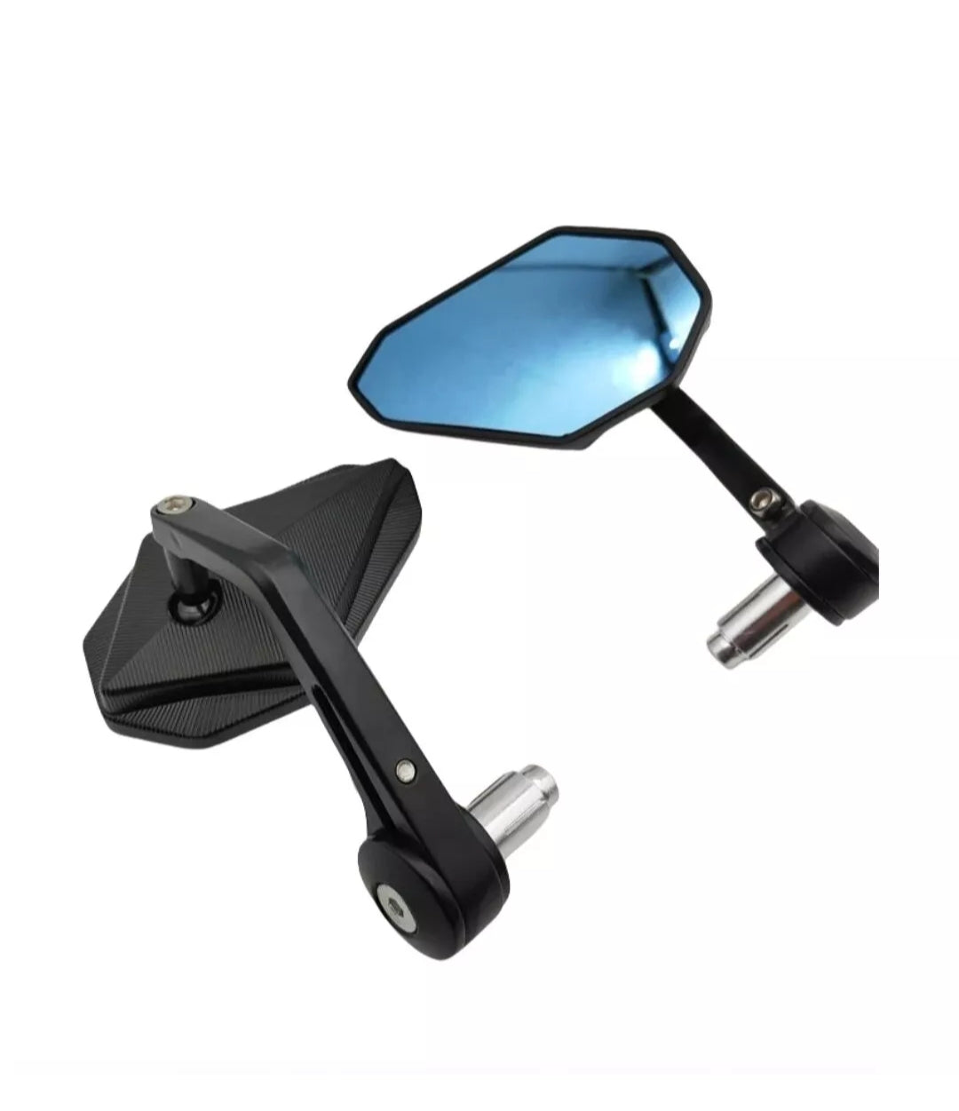 Motorcycle Bar End Side View Mirrors Aluminium Alloy 17-22 mm / 10 Day Delivery