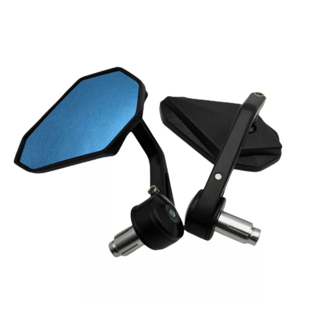 Motorcycle Bar End Side View Mirrors Aluminium Alloy 17-22 mm / 10 Day Delivery