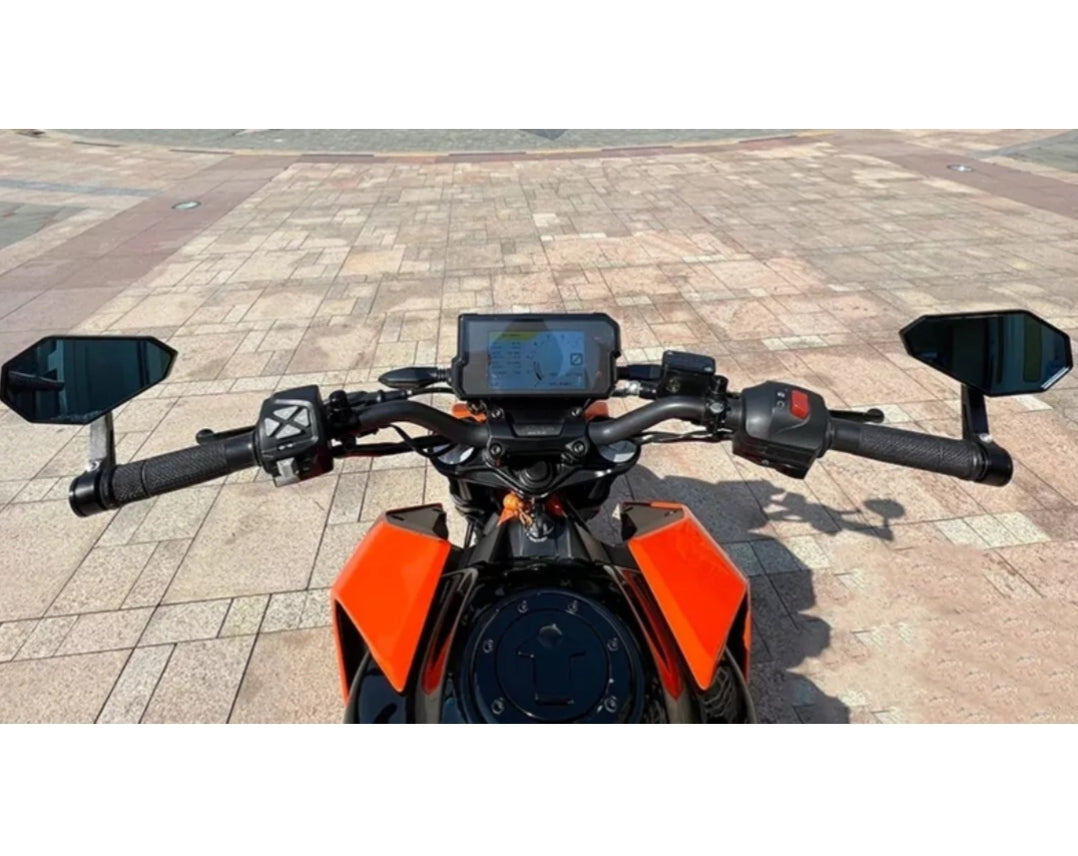 Motorcycle Bar End Side View Mirrors Aluminium Alloy 17-22 mm / 10 Day Delivery