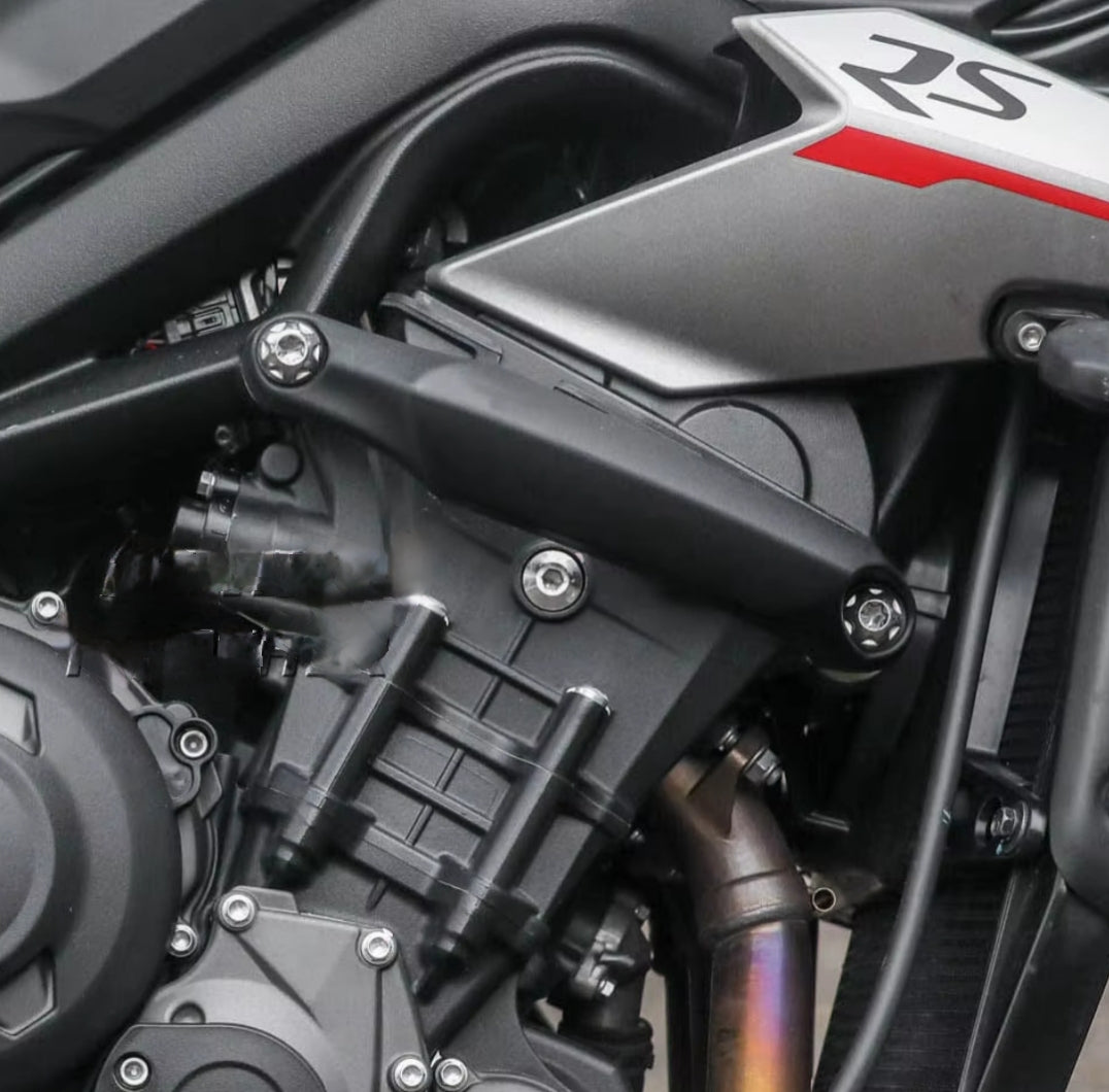 Triumph Street Triple 765R 765RS 675 675R Engine Guard Crash Protector Black