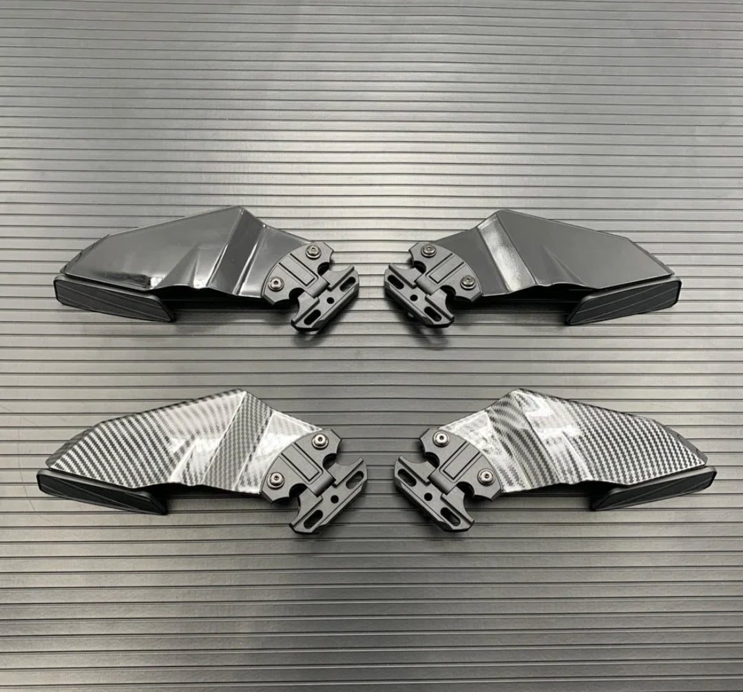 BMW Sports Bike Motorcycle Aerodynamic Winglet wing Mirrors Carbon Look