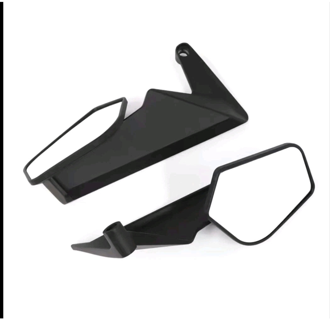Yamaha MT-07 Mirrors Black Wing Style Aluminium