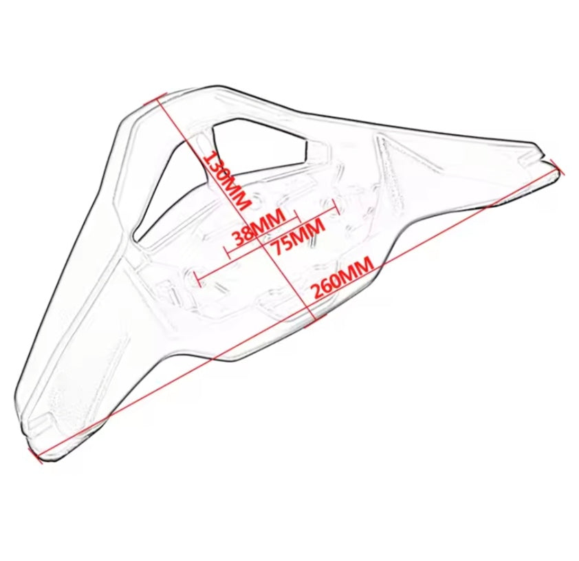 Triumph Street Triple 765 R RS Windscreen 2023– | Black Wind Deflector