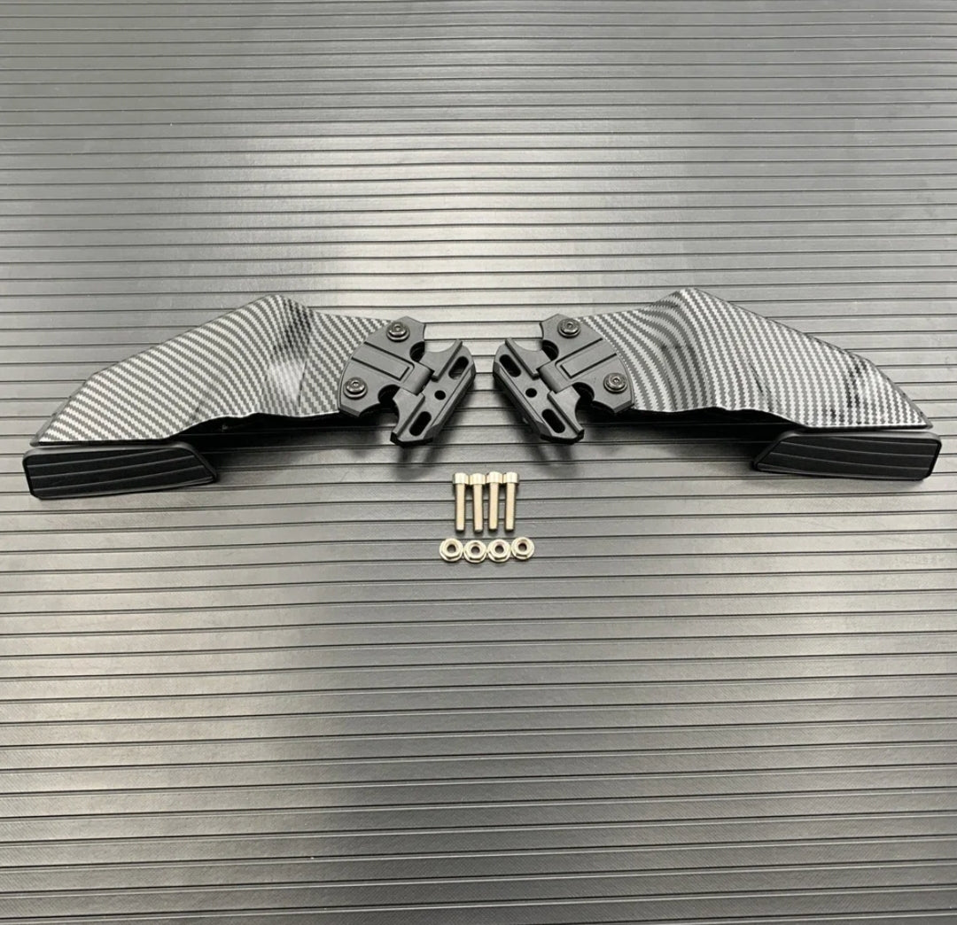 BMW Sports Bike Motorcycle Aerodynamic Winglet wing Mirrors Carbon Look