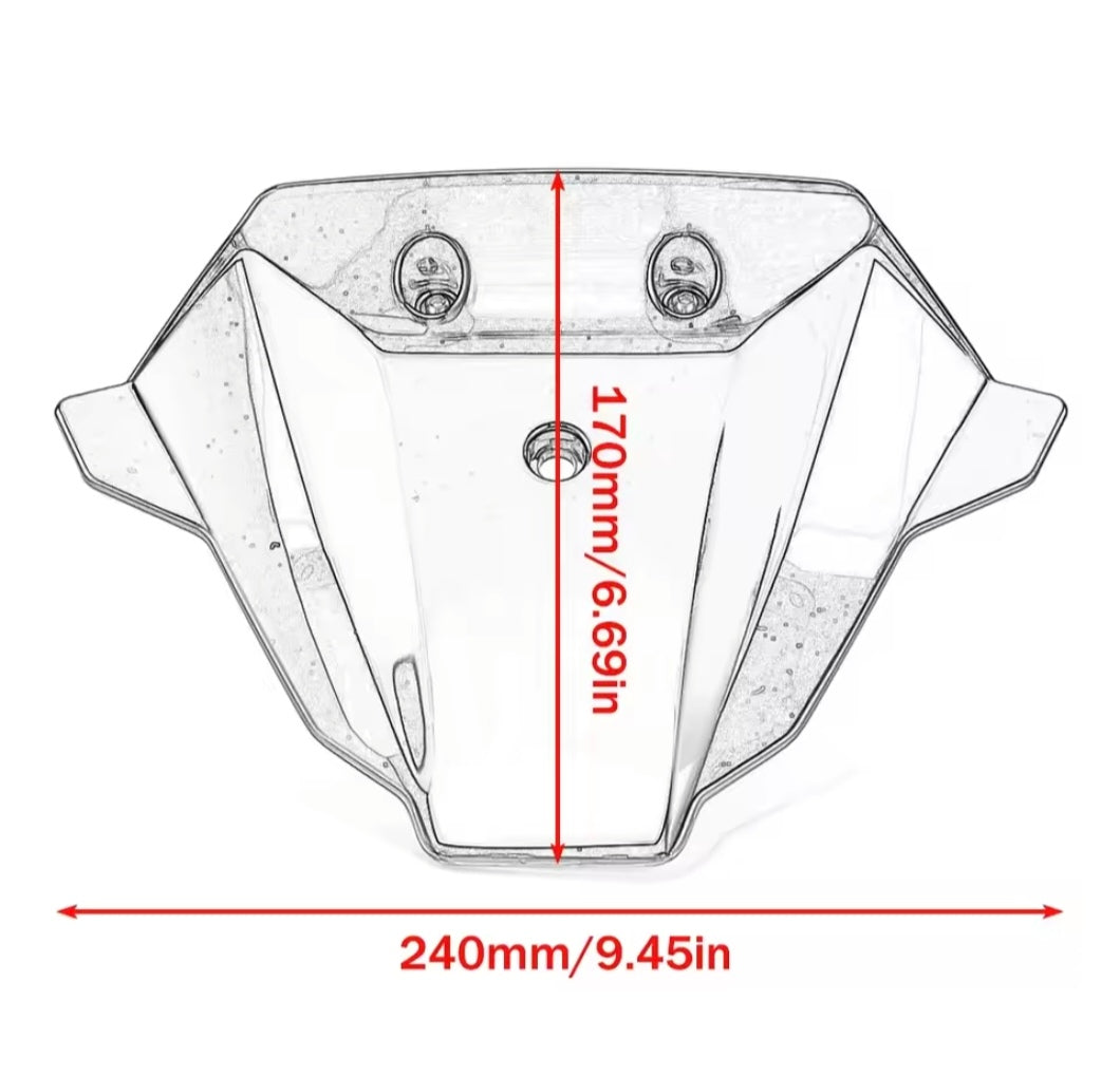 KTM 990 Duke Windscreen 2024– Sport Windshield Deflector Smoked for 990 Duke