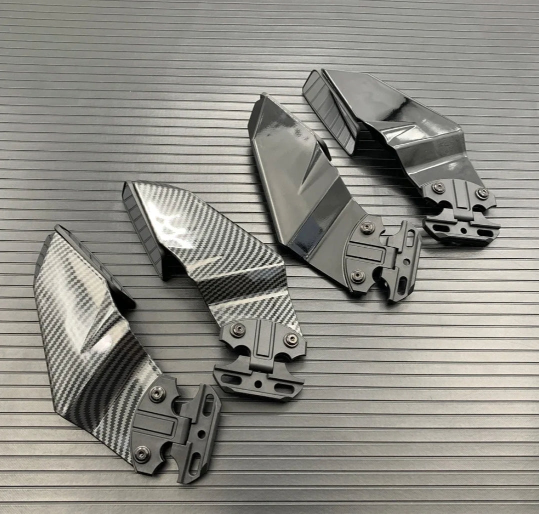 BMW Sports Bike Motorcycle Aerodynamic Winglet wing Mirrors Carbon Look