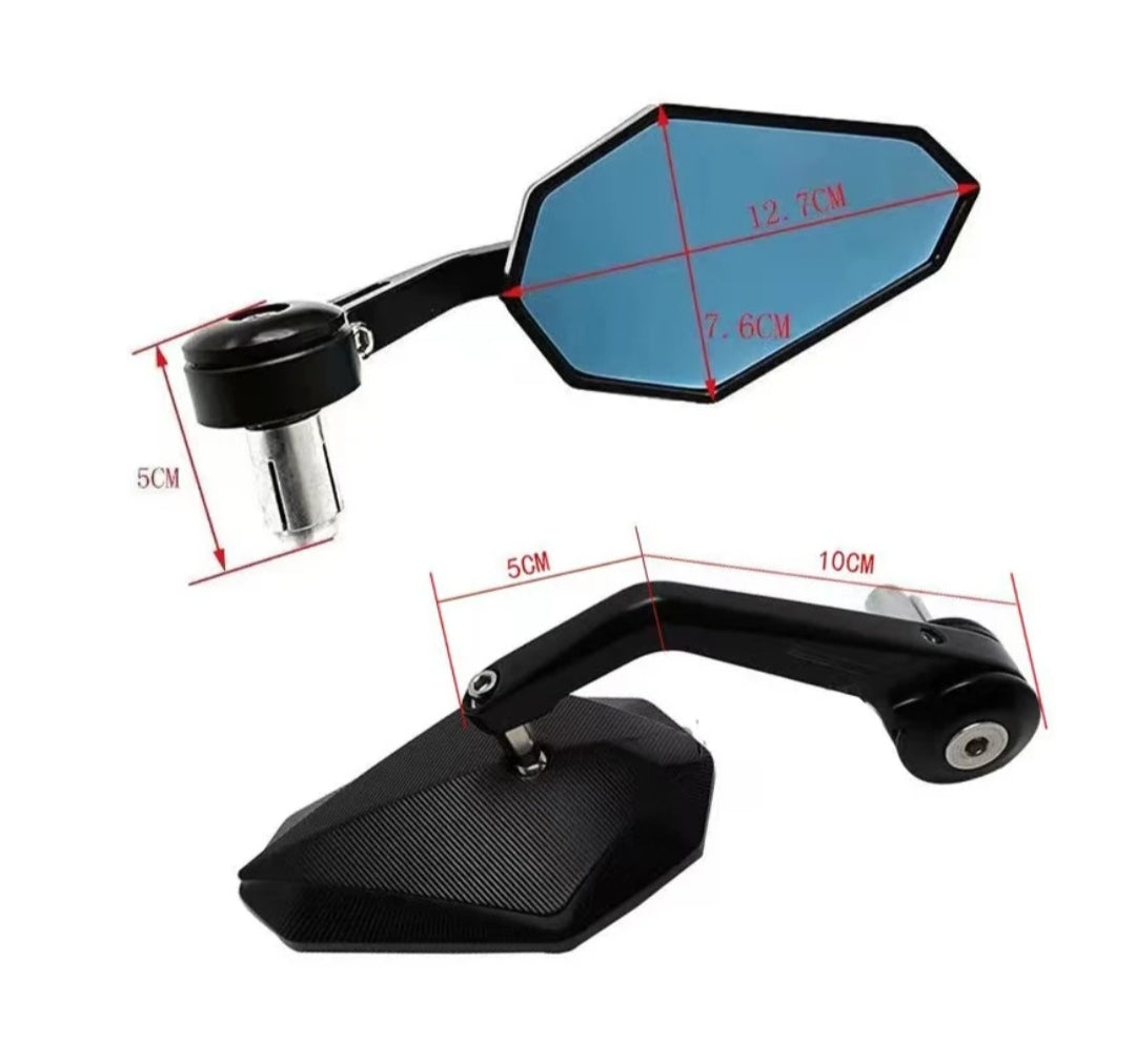 Suzuki Bar End aluminium black Motorcycle Mirrors GSR 600 GSR750 SV650 SV400 V-Strom 650 V-Strom 1050 Bandit 650 1250s Gixxer 150