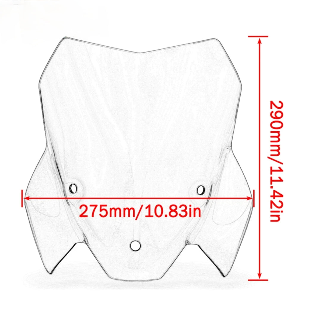 Clear Windshield Windscreen For BMW S1000R 21-24 / 15 Day Delivery