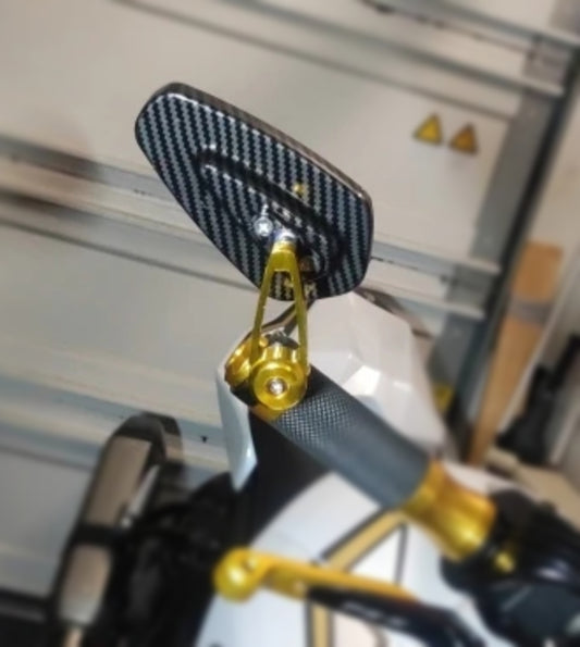 BMW Bar End CNC Motorcycle Mirrors R Nine T R1200GS S1000RR F800R S1000XR R1250GS Adventure F650GS G310R Gold Carbon Look