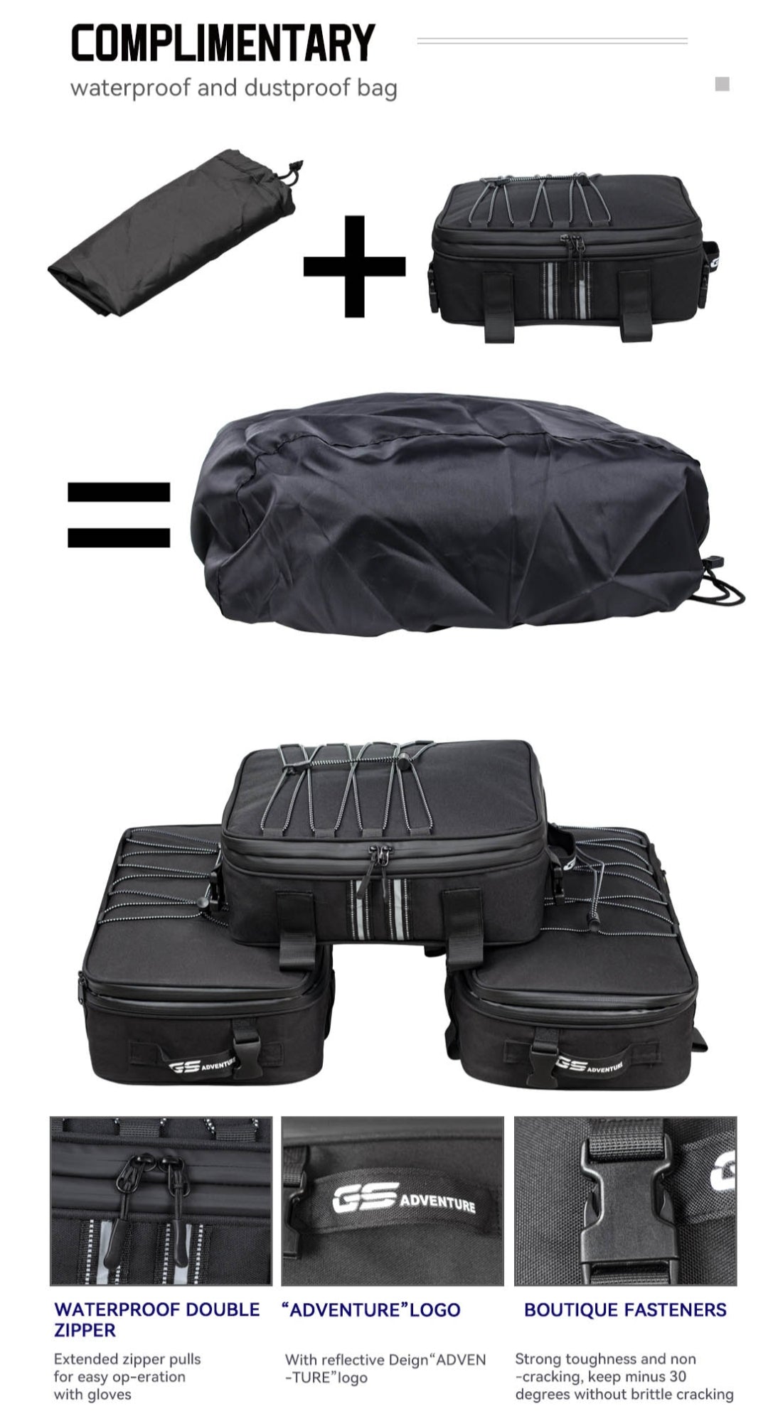 Motorcycle Luggage BMW GS 1200 LC Adventure R1250GS R1200GS Top Side Bags