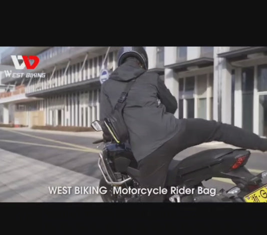 Magnetic BMW Motorcycle Tank Bag with Straps – WEST BIKING Waterproof Waist & Leg Bag (Black)