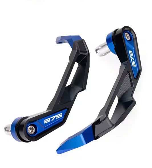 Triumph Street Triple 675 / R CNC Handlebar Grip Guard Brake & Clutch Lever Protector Blue