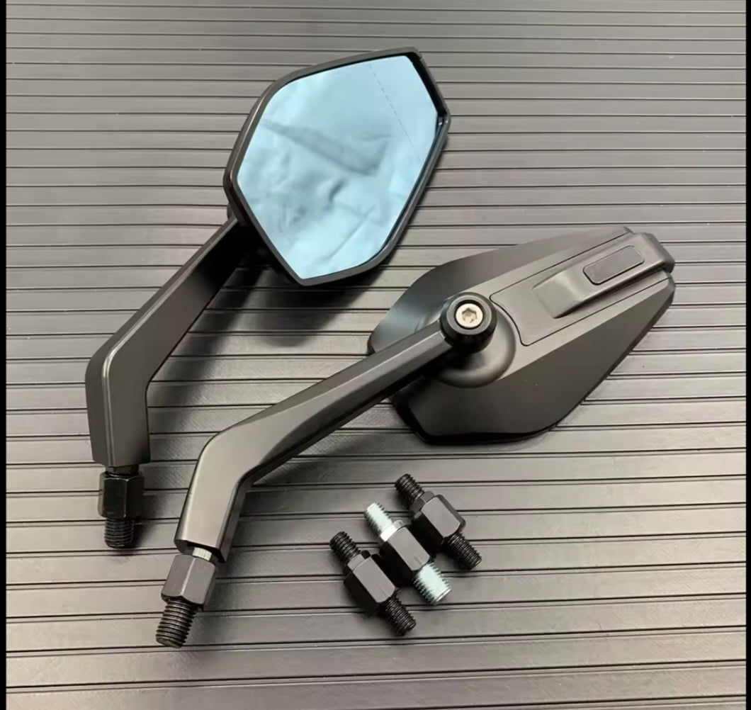 Universal Motorcycle Rear View Mirrors | Wide-Angle Safety Mirror, Adjustable & Vibration-Resistant for All Bikes