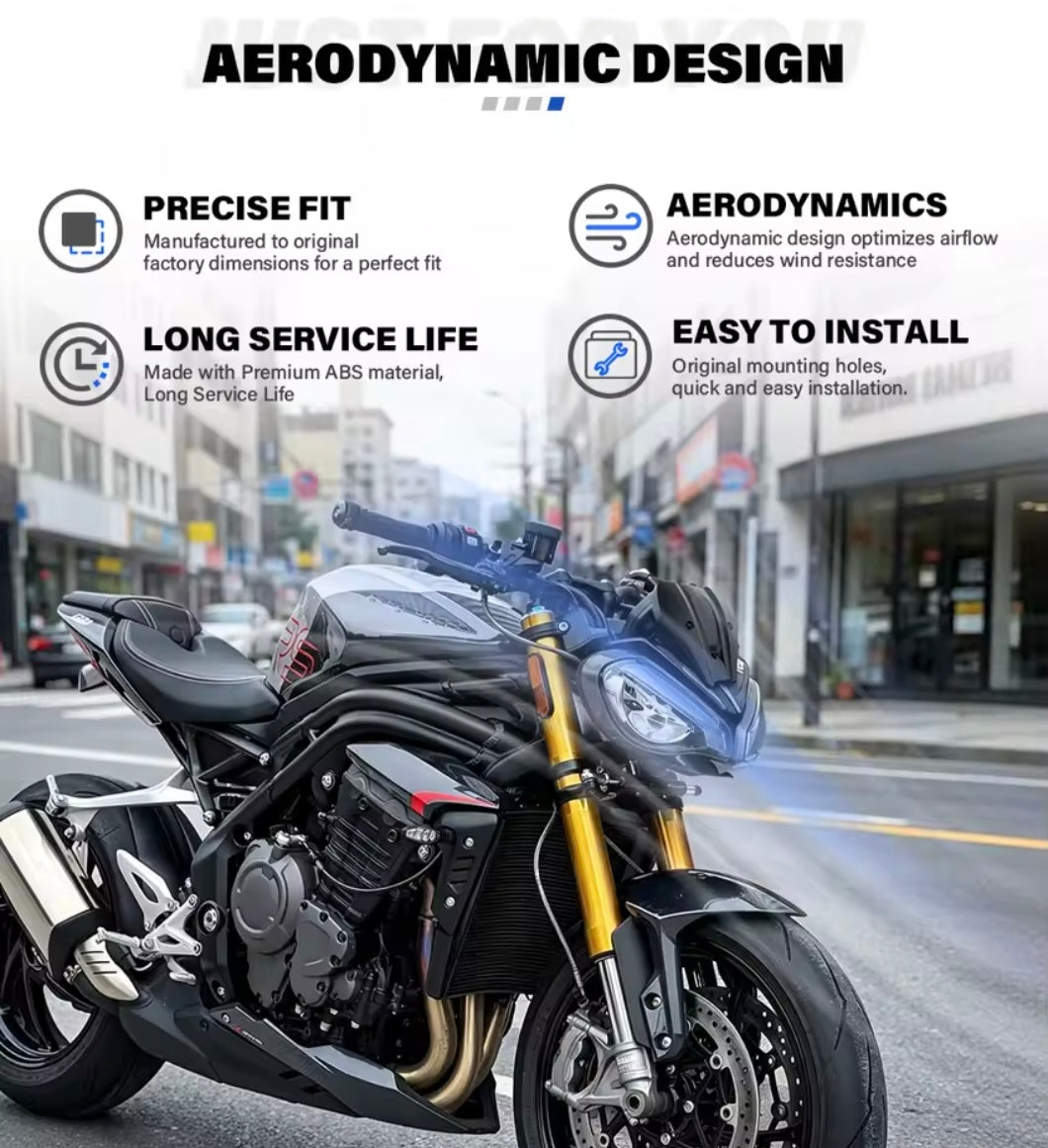 Triumph Speed Triple 1200RS Sport Fly Screen Windshield Wind Deflector ABS