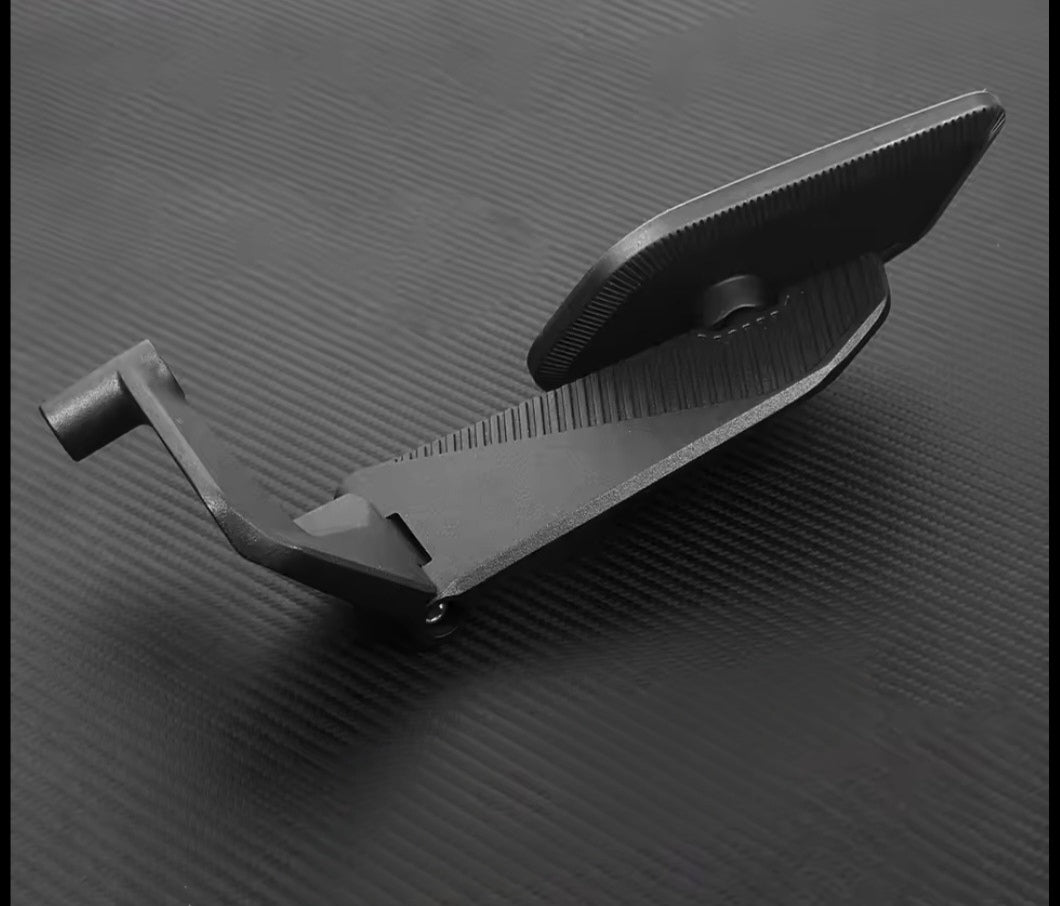 Foldable Double-Fold Motorcycle Bar End Wing Mirrors – Blue Anti-Glare Glass | KTM Super Duke Models