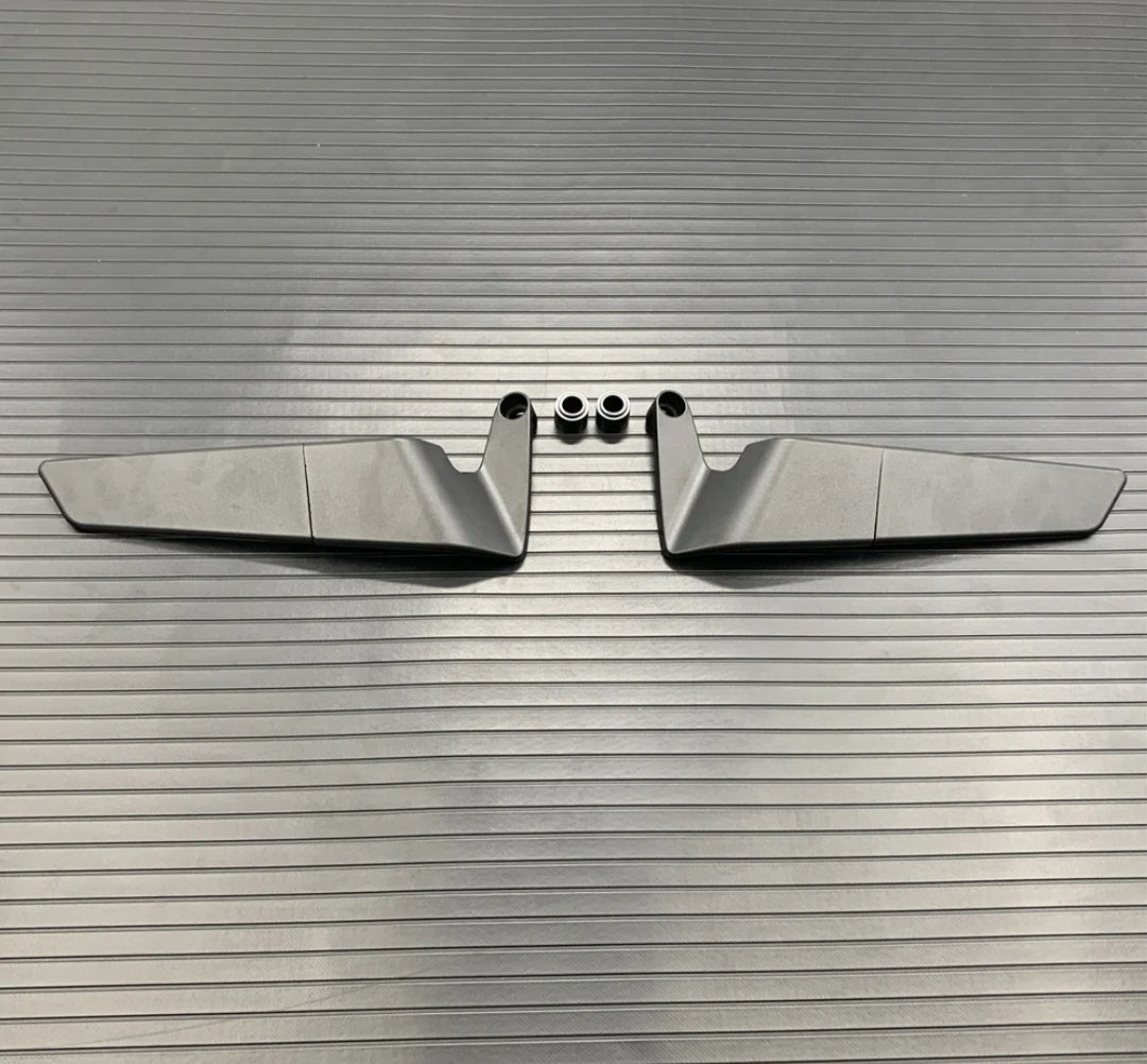 Yamaha MT07 MT09 MT10 winglet mirrors CNC aluminium black