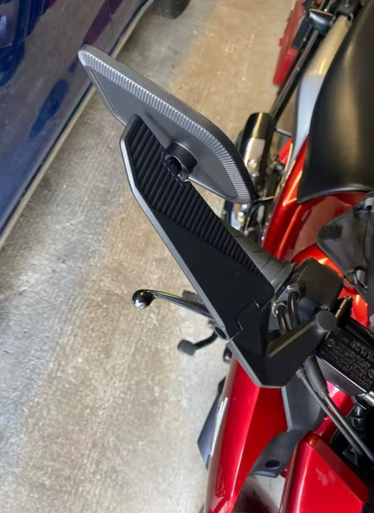 Foldable Double-Fold Motorcycle Wing Mirrors – Blue Anti-Glare Glass |  MV Agusta Brutale 1078