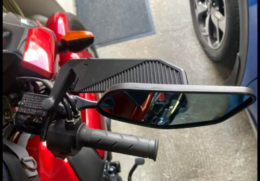 Foldable Double-Fold Motorcycle Wing Mirrors – Blue Anti-Glare Glass |  MV Agusta Brutale 1078