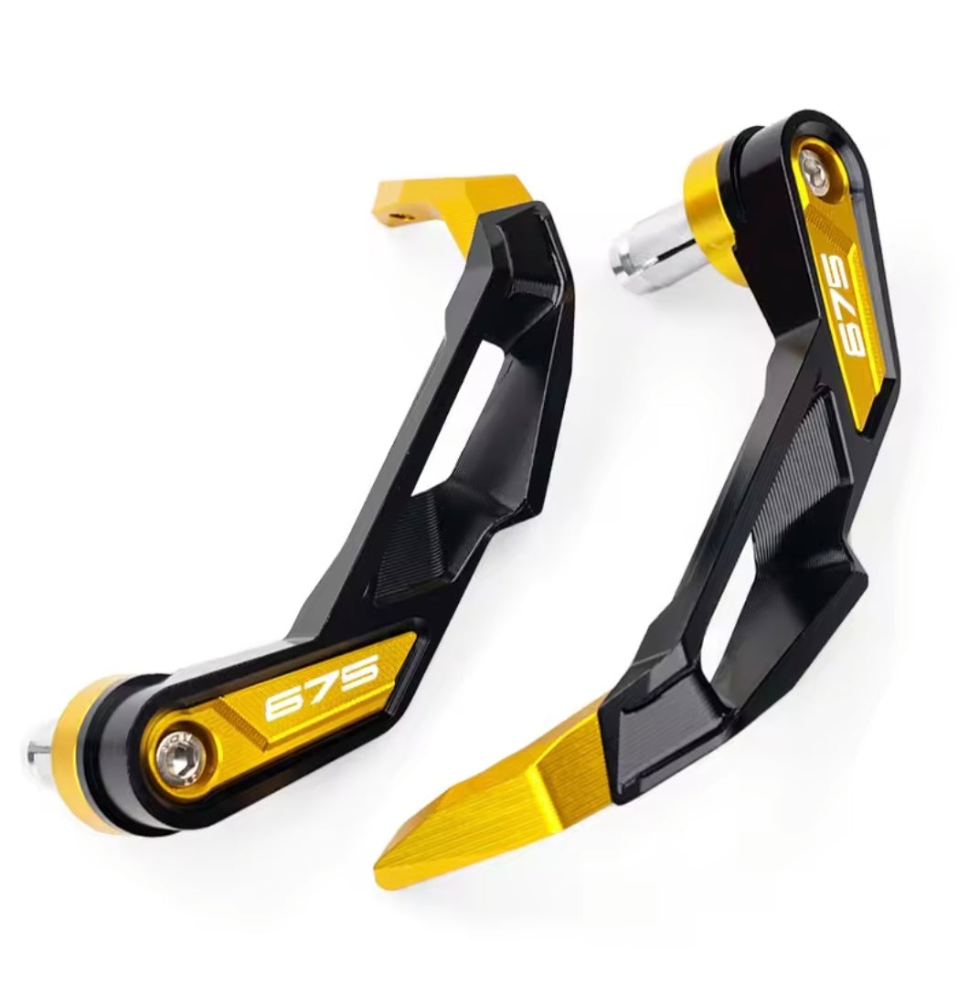 Triumph Street Triple 675 / R CNC Handlebar Grip Guard Brake & Clutch Lever Protector Gold