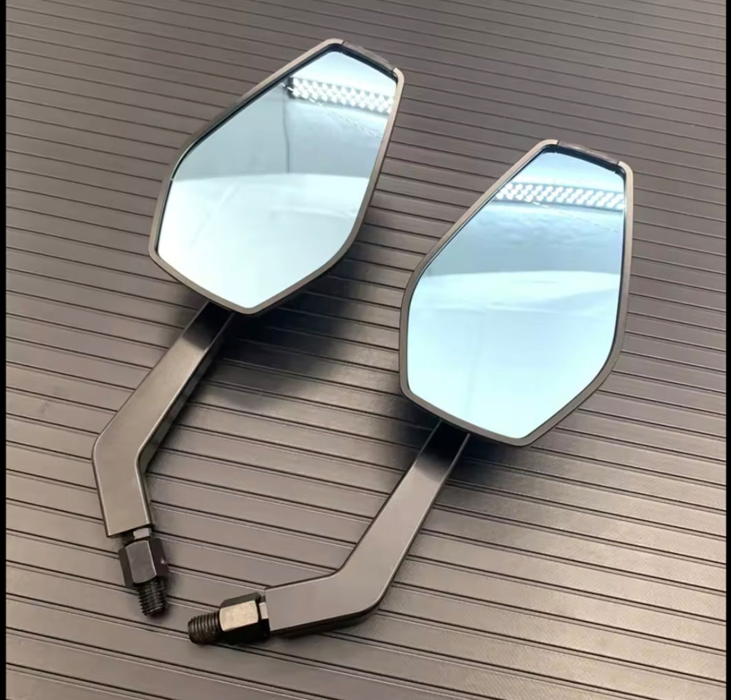Universal Motorcycle Rear View Mirrors | Wide-Angle Safety Mirror, Adjustable & Vibration-Resistant for All Bikes