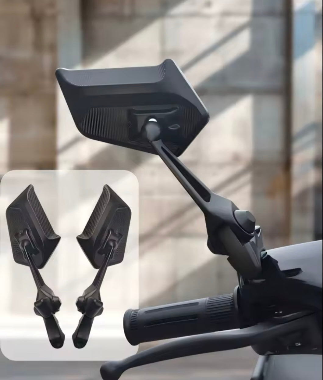 Honda CB Models Motorcycle Blade Mirrors – Blue Anti-Glare Glass