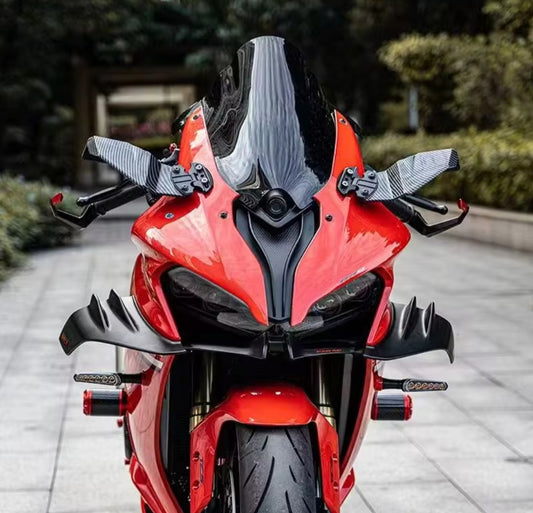 BMW Sports Bike Motorcycle Aerodynamic Winglet wing Mirrors Carbon Look