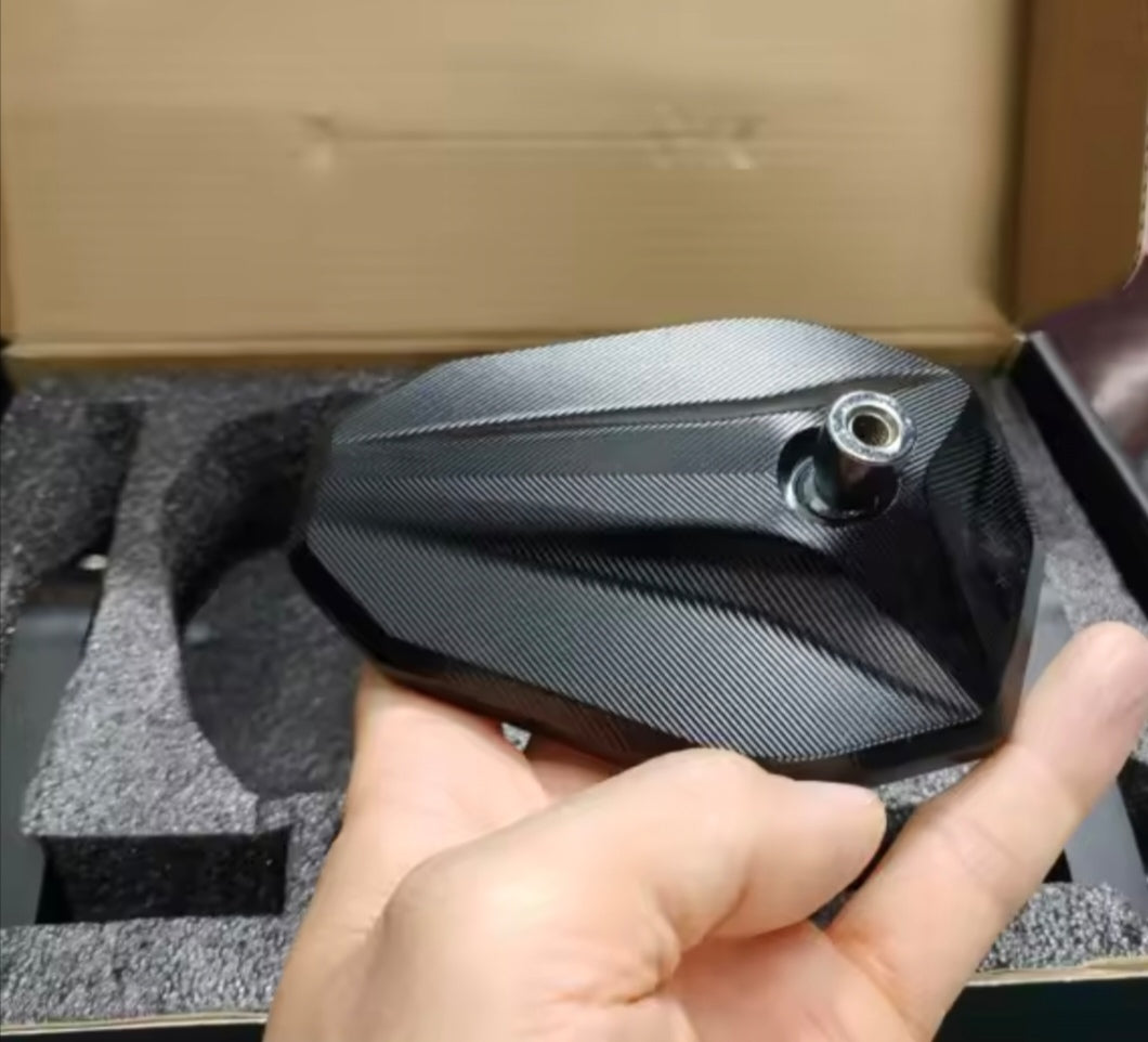 Bar End Mirrors Black Aluminium Motorcycle