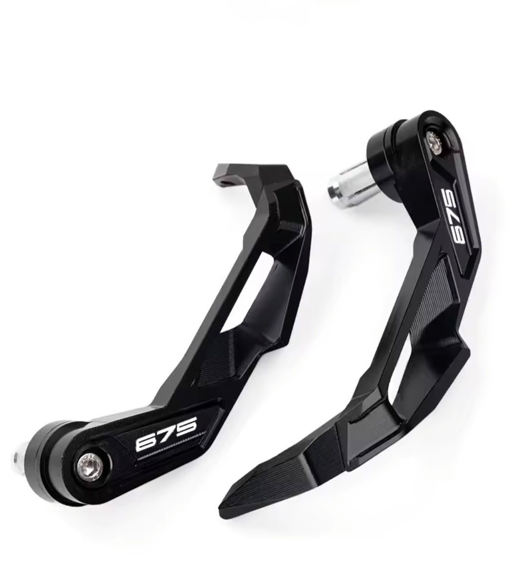 Triumph Street Triple 675 / R CNC Handlebar Grip Guard Brake & Clutch Lever Protector Black