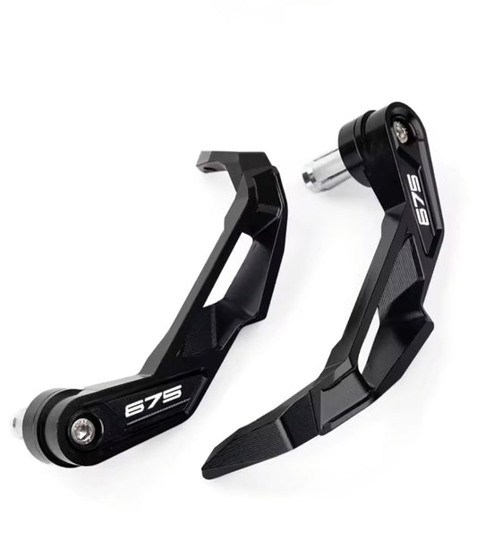 Triumph Street Triple 675 / R CNC Handlebar Grip Guard Brake & Clutch Lever Protector Black