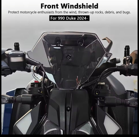 KTM 990 Duke Windscreen 2024– Sport Windshield Deflector Clear for 990 Duke
