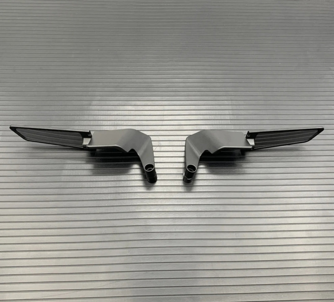 Yamaha MT07 MT09 MT10 winglet mirrors CNC aluminium black
