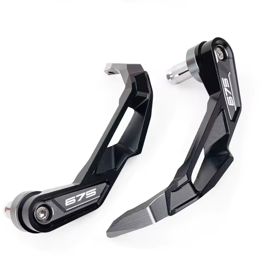 Triumph Street Triple 675 / R CNC Handlebar Grip Guard Brake & Clutch Lever Protector Grey