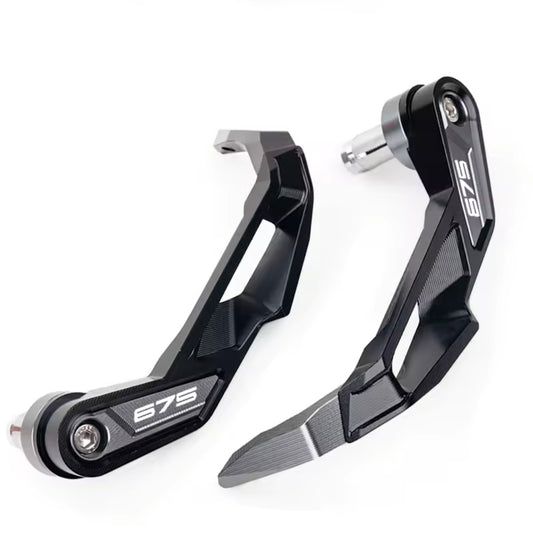 Triumph Street Triple 675 / R CNC Handlebar Grip Guard Brake & Clutch Lever Protector Grey