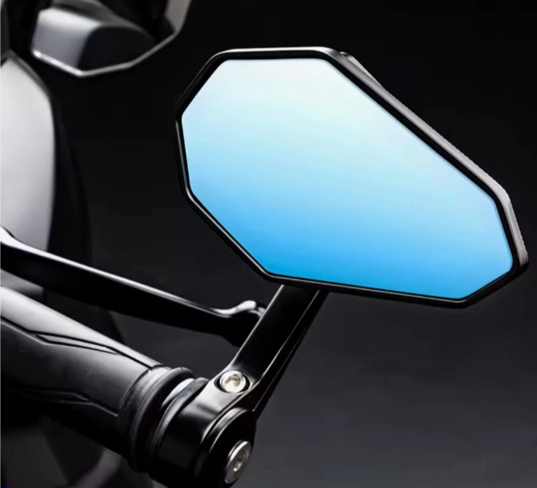 Bar End Motorcycle Mirrors – CNC Aluminum Rear View Mirrors for Naked Bikes | Universal Fit for Most Models Including Yamaha MT, Kawasaki Z, Honda CB, Ducati Monster, KTM Duke