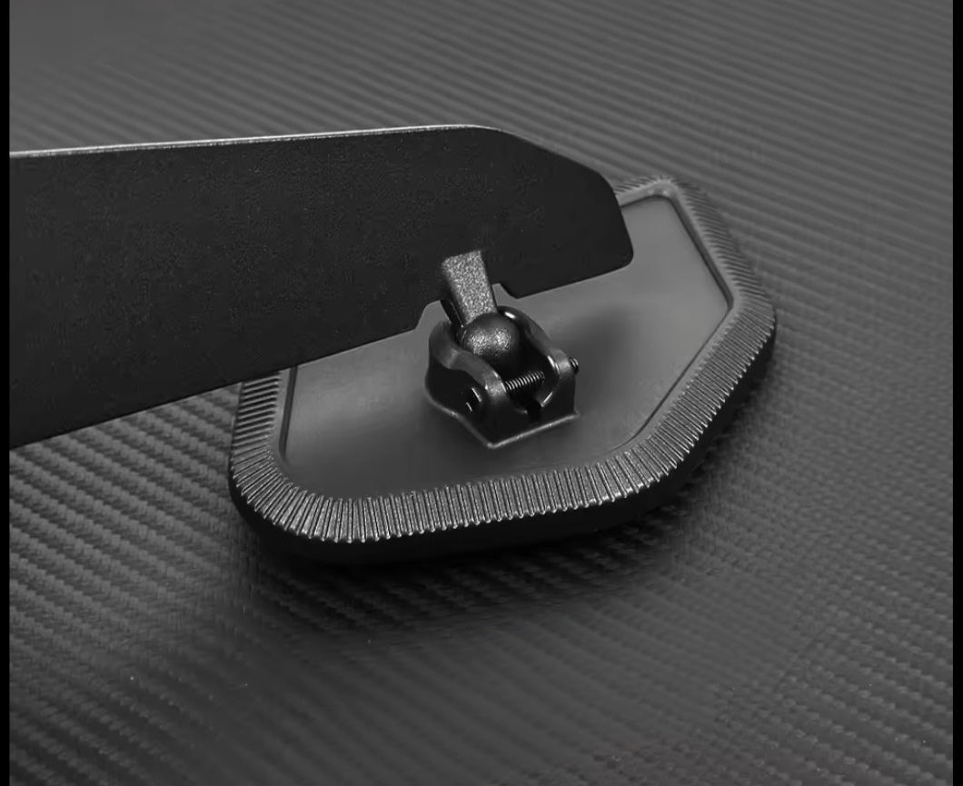 Foldable Double-Fold Motorcycle Bar End Wing Mirrors – Blue Anti-Glare Glass | KTM Super Duke Models