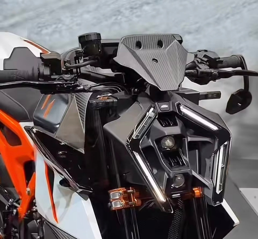 KTM 990 Duke Windscreen 2024– Sport Windshield Deflector Carbon Look for 990 Duke