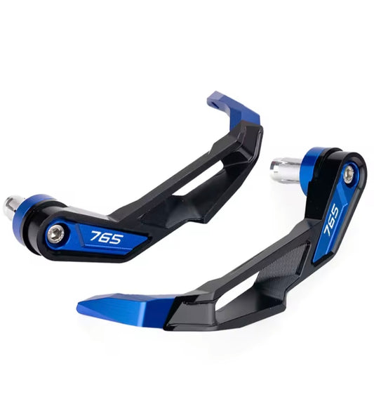 Triumph Street Triple 765 RS / R / S (2017–2026) CNC Handlebar Grip Guard Brake & Clutch Lever Protector Blue