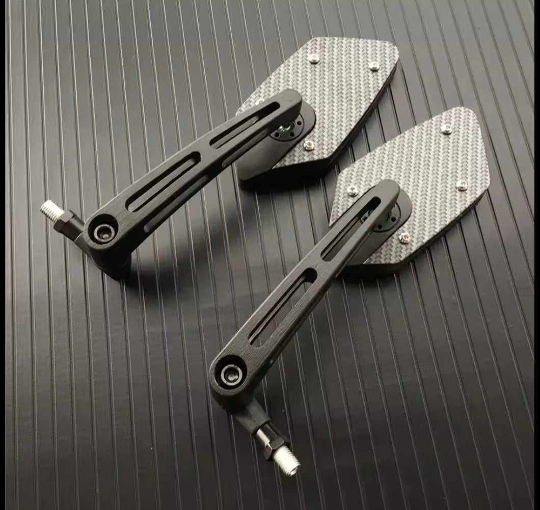 Yamaha MT-07 Rearview Mirrors 10mm – Carbon Look Convex HD Side Mirrors Pair for Yamaha MT07