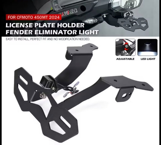 CFMOTO 450MT 450 MT MT450 Tail Tidy License Plate Holder Eliminator Kit Led